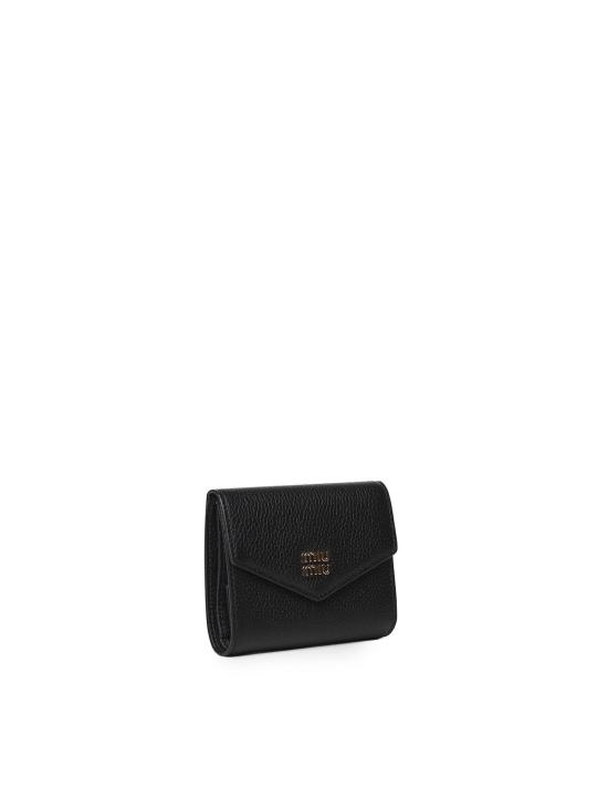 26FW 미우미우 비텔로 다이노 로고 지갑 5MH040ADT7F0002 BLACK - MIU MIU
