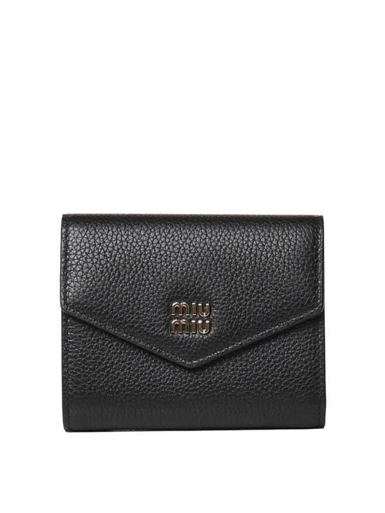 26FW 미우미우 비텔로 다이노 로고 지갑 5MH040ADT7F0002 BLACK