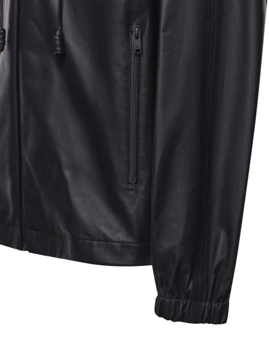 26FW 보테가베네타 가죽 자켓 871342V68F01010 BLACK - BOTTEGA VENETA