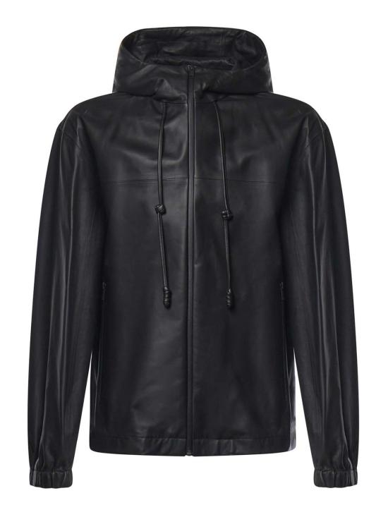 26FW 보테가베네타 가죽 자켓 871342V68F01010 BLACK