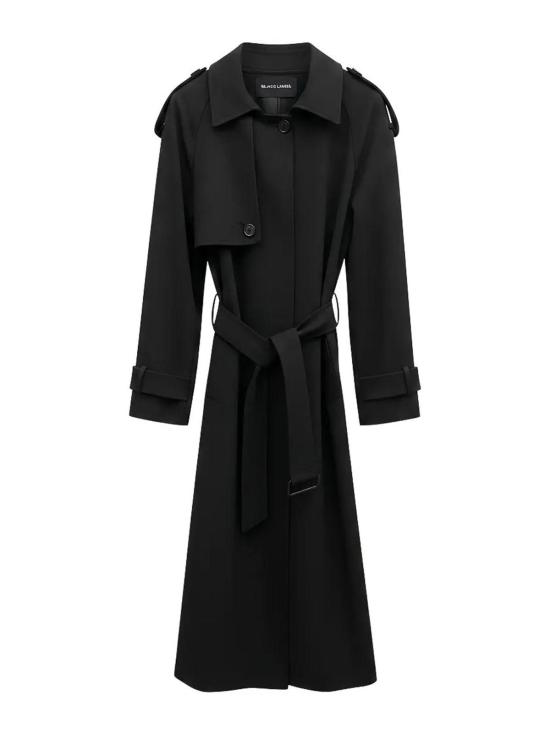 26FW 블랙 라벨 트렌치 코트 46844179BLACK