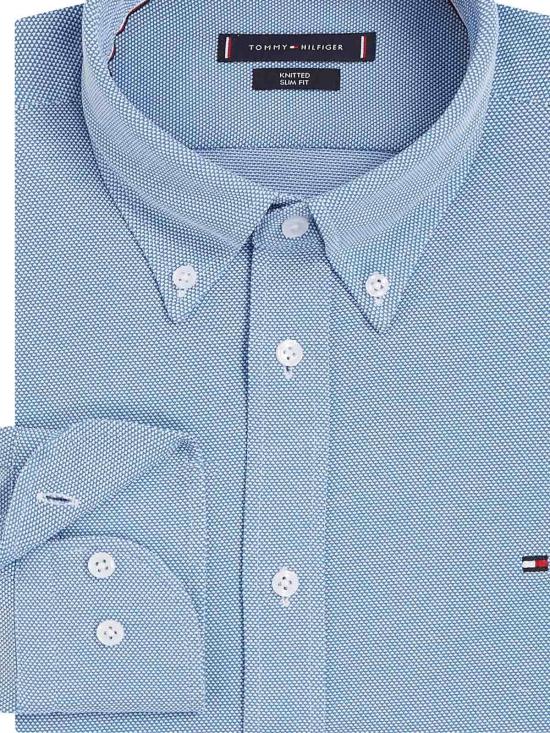  타미힐피거 셔츠 MW0MW318530GY LIGHT BLUE - TOMMY HILFIGER