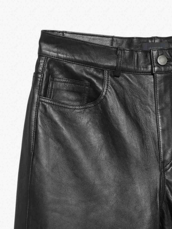 26FW 하이쿠레 가죽 자켓 HEW03368PL008TPC0100 BLACK - HAIKURE