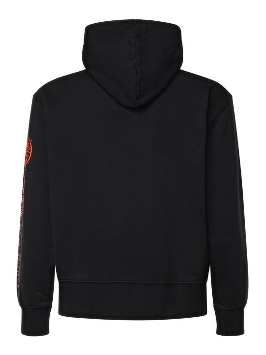 26FW 스톤 아일랜드 오가닉 코튼 플리스 와펜 집업 후드 티셔츠 L2S156100009S0467V0029 BLACK - STONE ISLAND