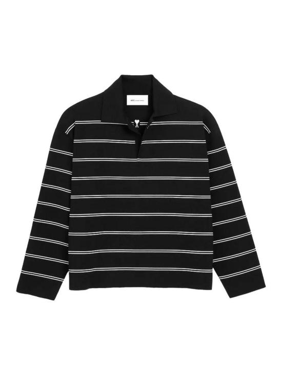 26FW 아미 폴로 티셔츠 UPL459KN0194004 BLACK