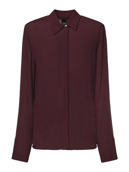 26FW 핑코 셔츠 107297A3HDRR7 DARK RED