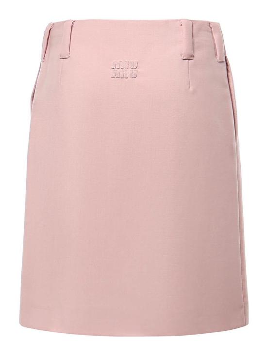 26FW 미우미우 키드 모헤어 스커트 MG275812I1F0924 PINK - MIU MIU