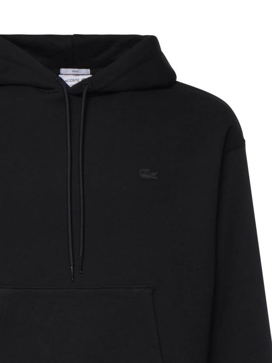 26FW 라코스테 루즈핏 후드 풀오버 SH7741031 BLACK - LACOSTE