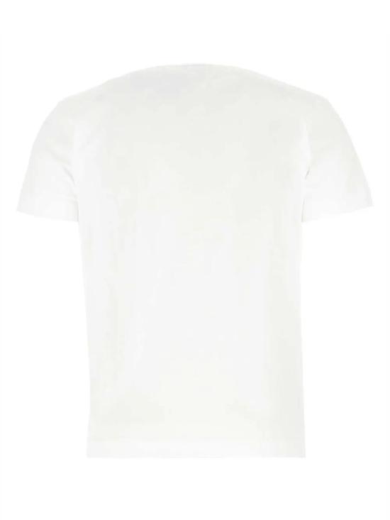 26SS 꼼데가르송 더블하트 와펜 반팔티 AXT288051WHITE - COMME DES GARCONS