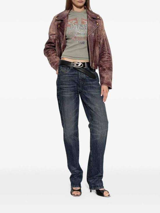 26FW 디젤 T-Marsy-Rib 월드 투어 그래픽 슬림 핏 립 티셔츠 A259440QJCB5AA NONE - DIESEL