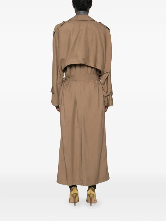 26FW 생로랑 트렌치 코트 822838YZ9BH2319 BROWN - SAINT LAURENT