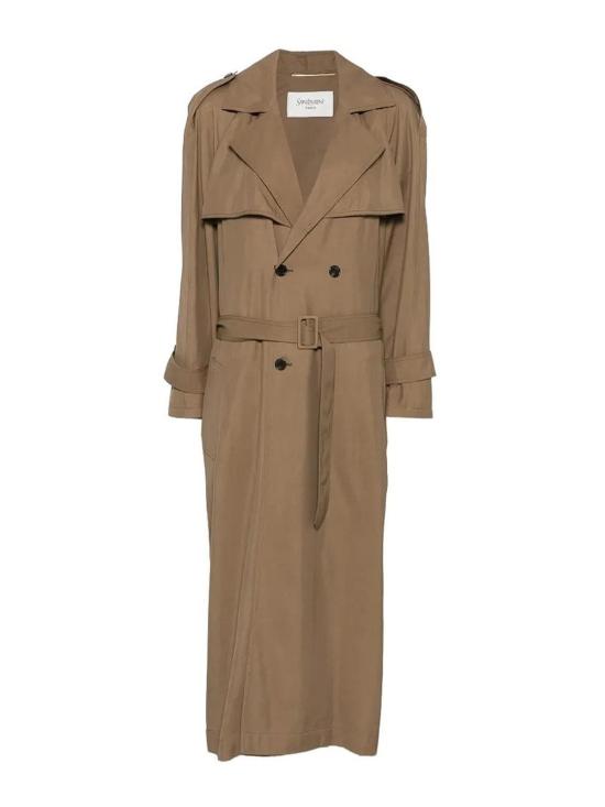 26FW 생로랑 트렌치 코트 822838YZ9BH2319 BROWN