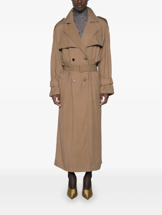 26FW 생로랑 트렌치 코트 822838YZ9BH2319 BROWN - SAINT LAURENT