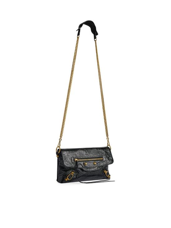 26FW 발렌시아가 르 시티 체인 파우치 아레나 레더 백 A006QB2ACR61000 BLACK - BALENCIAGA