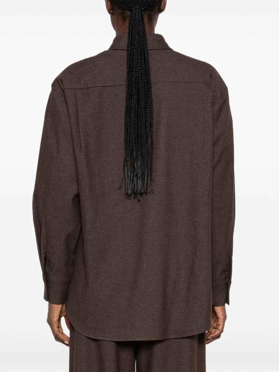 26FW 엘레 셔츠 EFW260228MORO DARK BROWN - ELEH