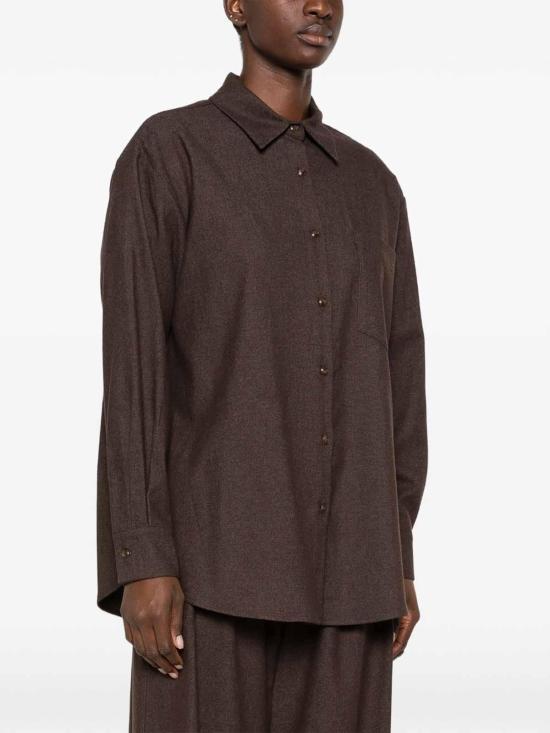 26FW 엘레 셔츠 EFW260228MORO DARK BROWN - ELEH