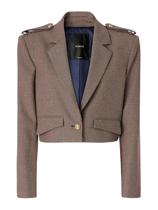 26FW 핑코 수트 자켓 107715A3MQCY4 TAUPE