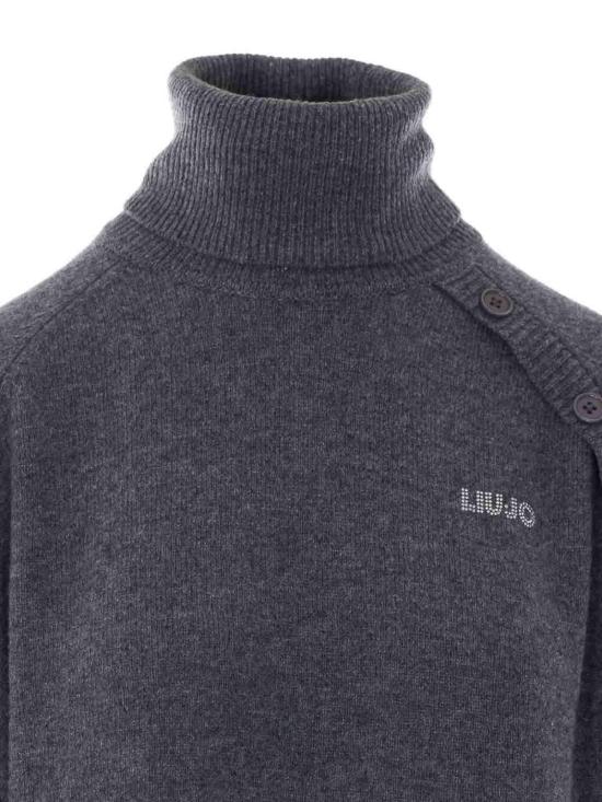 26FW 리우조 탑 WF6369MS00902050GRIGIOMDMELANGE GREY - LIU JO