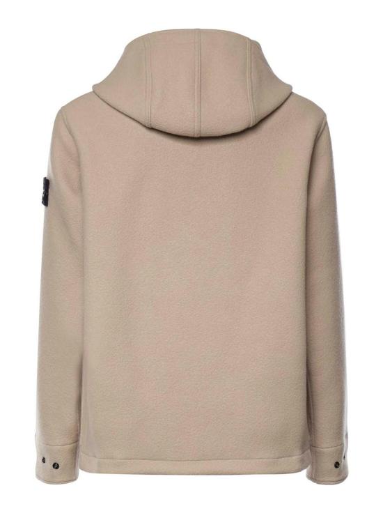 26FW 스톤 아일랜드 헤비 멜톤 울 캐시미어 쇼트 파카 L2S154100039S0453V0094 BEIGE - STONE ISLAND