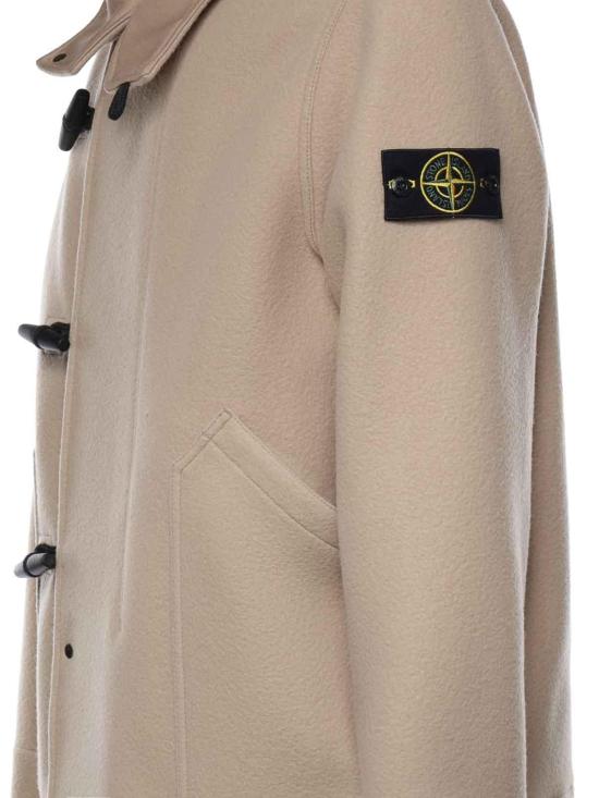 26FW 스톤 아일랜드 헤비 멜톤 울 캐시미어 쇼트 파카 L2S154100039S0453V0094 BEIGE - STONE ISLAND