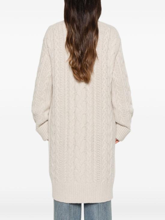 26FW 에르마노 설비노 가디건 D495N725 YUTM4918 BEIGE - ERMANNO SCERVINO
