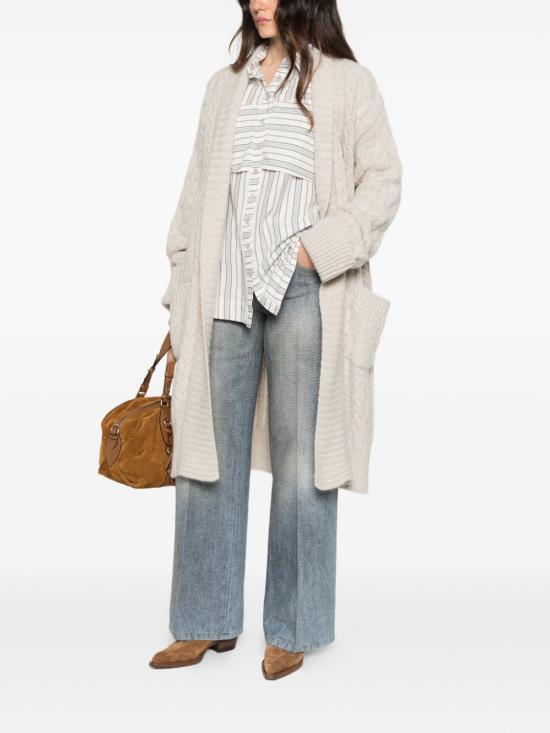 26FW 에르마노 설비노 가디건 D495N725 YUTM4918 BEIGE - ERMANNO SCERVINO
