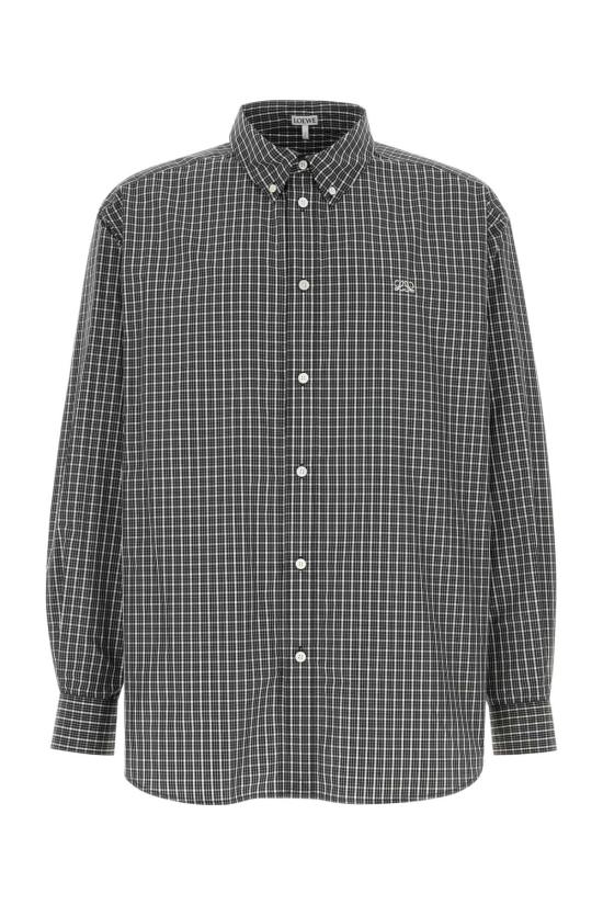 26FW 로에베 긴팔 셔츠 H526Y05WI4 BLACKWHITE Checked