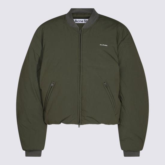 26FW 아크네 스튜디오 다운 봄버 자켓 B90897 CA3 CEDAR GREEN - ACNE STUDIOS
