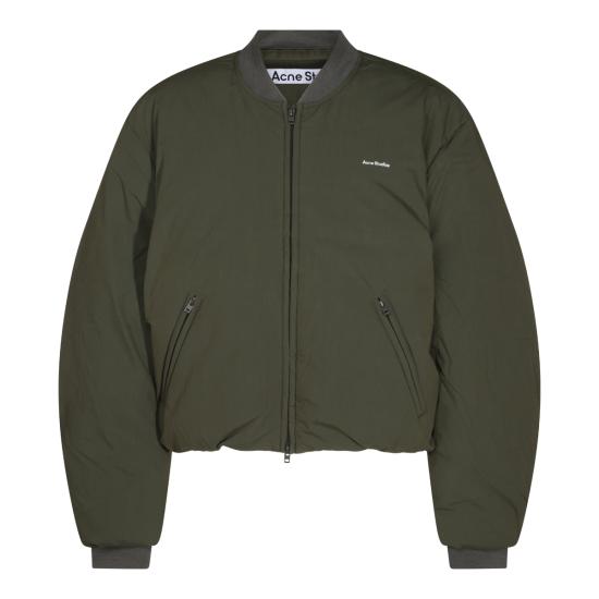 26FW 아크네 스튜디오 다운 봄버 자켓 B90897 CA3 CEDAR GREEN