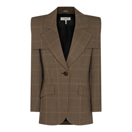 26FW 끌로에 수트 자켓 CH26WVE35171 92N BROWN BLACK