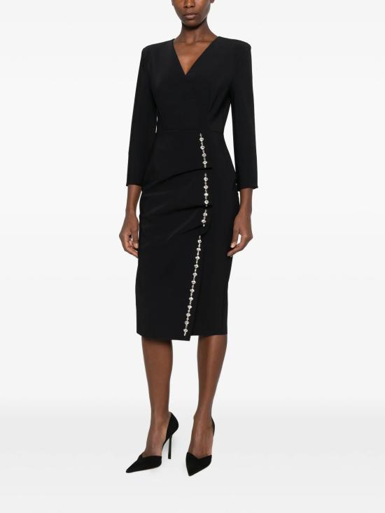 26FW 키아라보니 미디 원피스 ABCBALUBR BS 37 NERO - CHIARA BONI