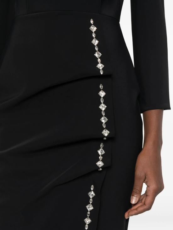 26FW 키아라보니 미디 원피스 ABCBALUBR BS 37 NERO - CHIARA BONI