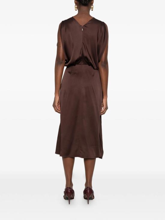 26FW 랑방 미디 원피스 RW DR0008 6390 A26 101 EBANO - LANVIN