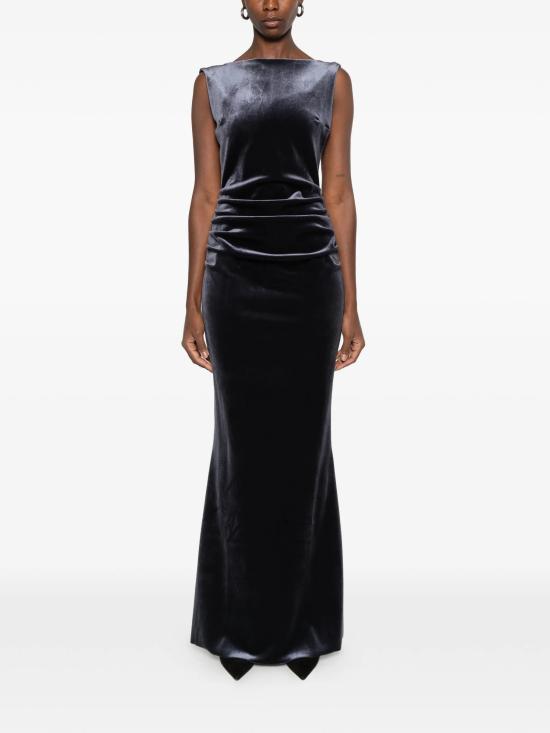 26FW 키아라보니 미디 원피스 ABLNIMAVELV BS 342 DARK - CHIARA BONI