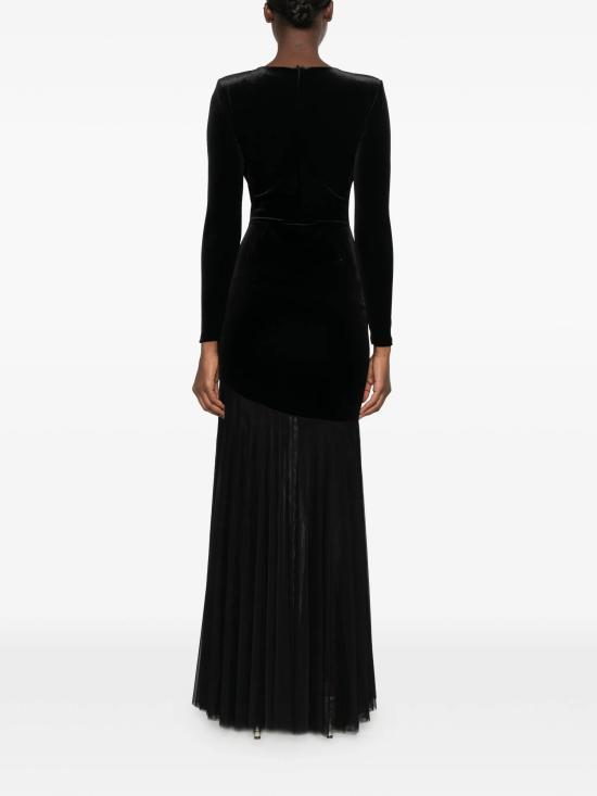 26FW 키아라보니 미디 원피스 ABLJANINAILVELV BS 37 NERO - CHIARA BONI