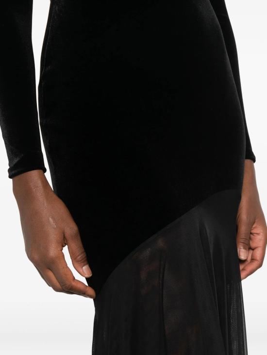 26FW 키아라보니 미디 원피스 ABLJANINAILVELV BS 37 NERO - CHIARA BONI