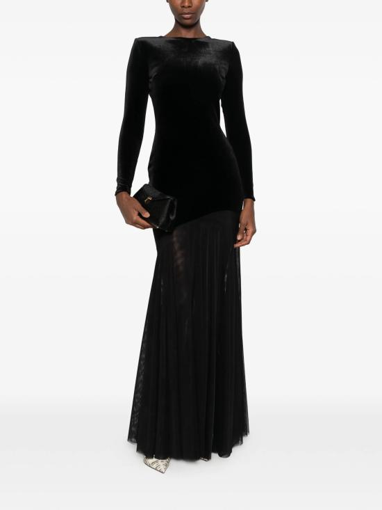 26FW 키아라보니 미디 원피스 ABLJANINAILVELV BS 37 NERO - CHIARA BONI