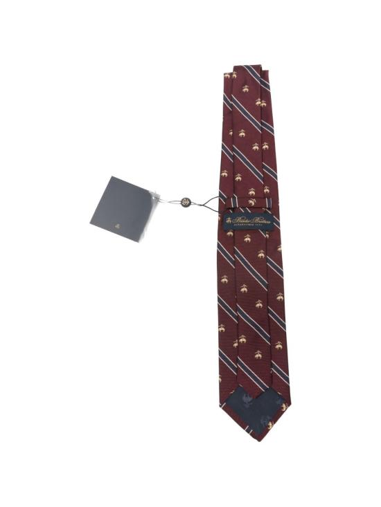 26FW 브룩스브라더스 넥타이 MMNW00001 WO1151BURGUNDY BORDEAUX - BROOKS BROTHERS