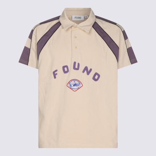 26FW 파운드 폴로 티셔츠 FOFW26VE02012 8464 OFF WHITE FADED PURPLE