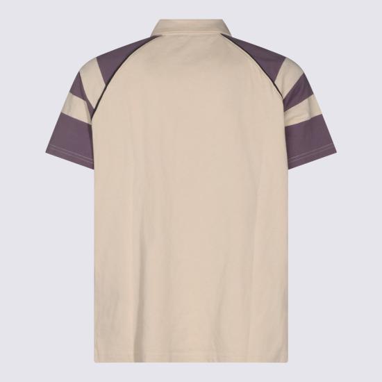 26FW 파운드 폴로 티셔츠 FOFW26VE02012 8464 OFF WHITE FADED PURPLE - FOUND