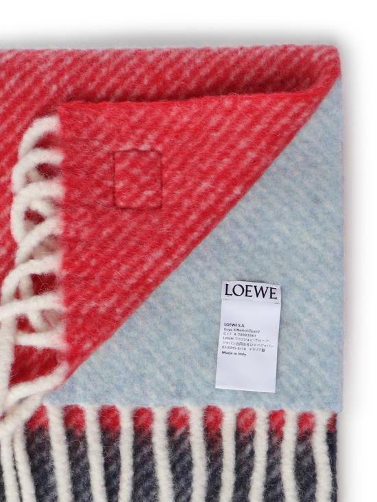 26FW 로에베 머플러/스카프 FSA6SS2W01 7105 RED BLUE - LOEWE