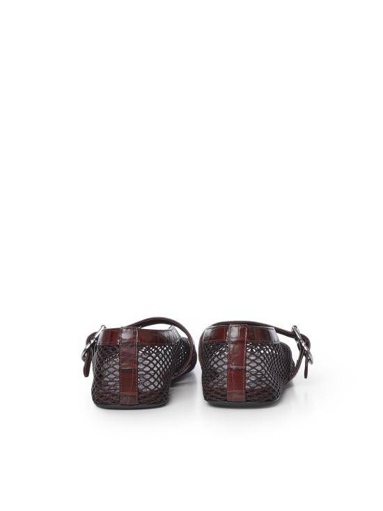 26FW 알라이아 플랫 슈즈 AA3A069I294 730 MARRON FONCE - ALAIA