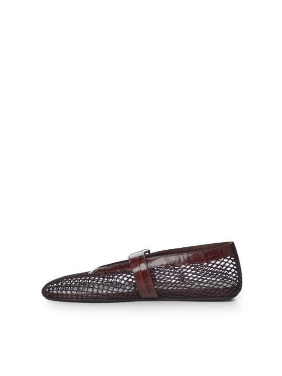 26FW 알라이아 플랫 슈즈 AA3A069I294 730 MARRON FONCE - ALAIA