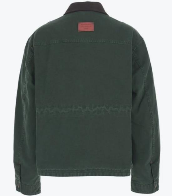 26FW 아크네 스튜디오 워싱 캔버스 블루종 자켓 A90755 AAX DARK GREEN - ACNE STUDIOS