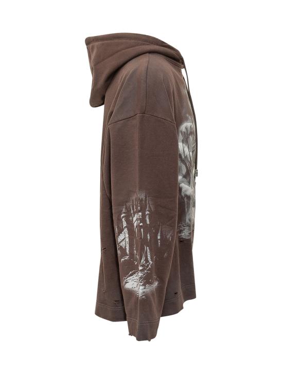 26FW 지씨디에스 후드 티셔츠 C2MBQE075F034 386U PINECONE BONE - GCDS