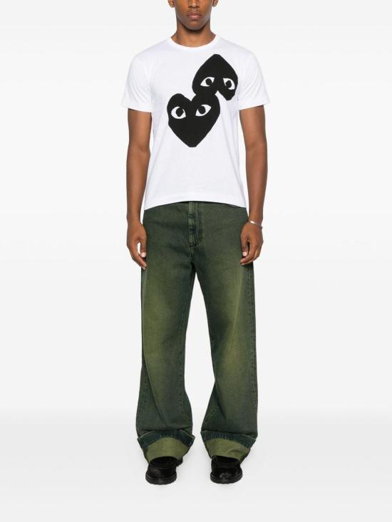 26FW 꼼데가르송 반팔 티셔츠 AXT3481 WHITE - COMME DES GARCONS