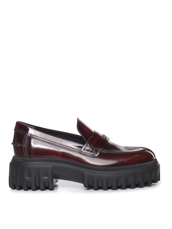 26FW 호간 로퍼 HXW7000FV50SHAR810 BURGUNDY