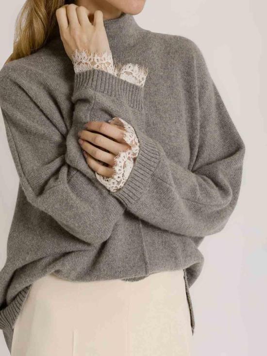 26FW 알베르타 페레티 터틀넥 092266010474 BEIGE - ALBERTA FERRETTI