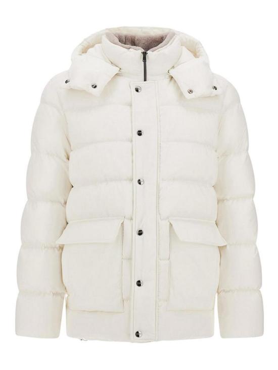 26FW 에르노 매트 테크니컬 모노그램 패브릭 파카 PI001402U12414Z1000 WHITE