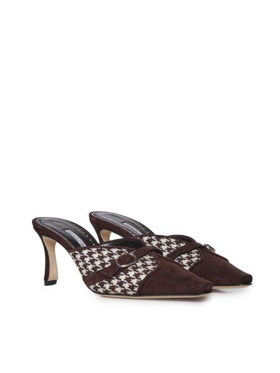 26FW 마놀로 블라닉 뮬/슬리퍼 32631882011 BROWN - MANOLO BLAHNIK
